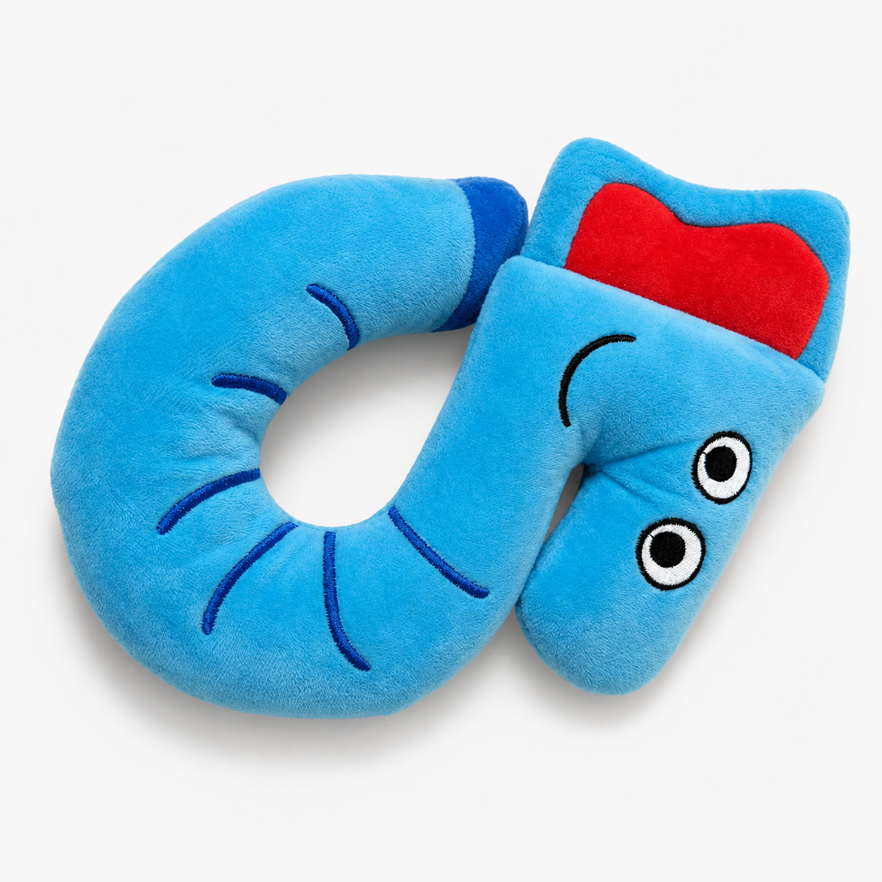 Cozy Curl Cat Plush Toy — Squeaky Snuggle Ring