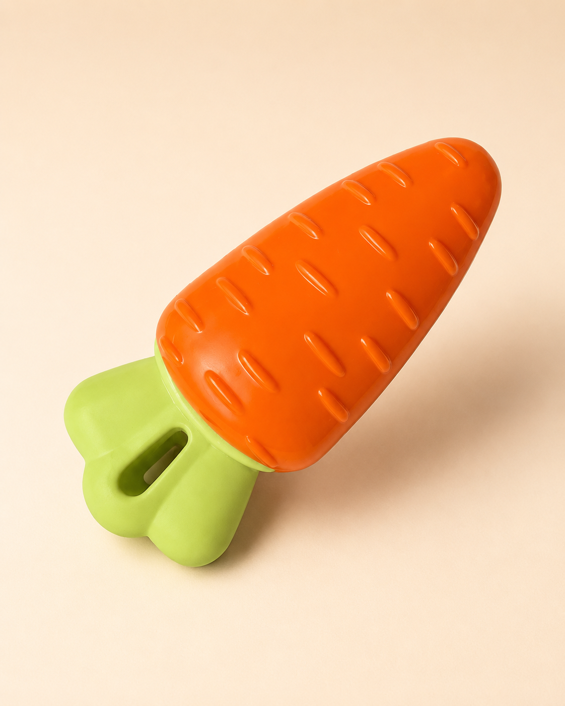 Crunchy Carrot Chew Toy — Dental Rubber Chew