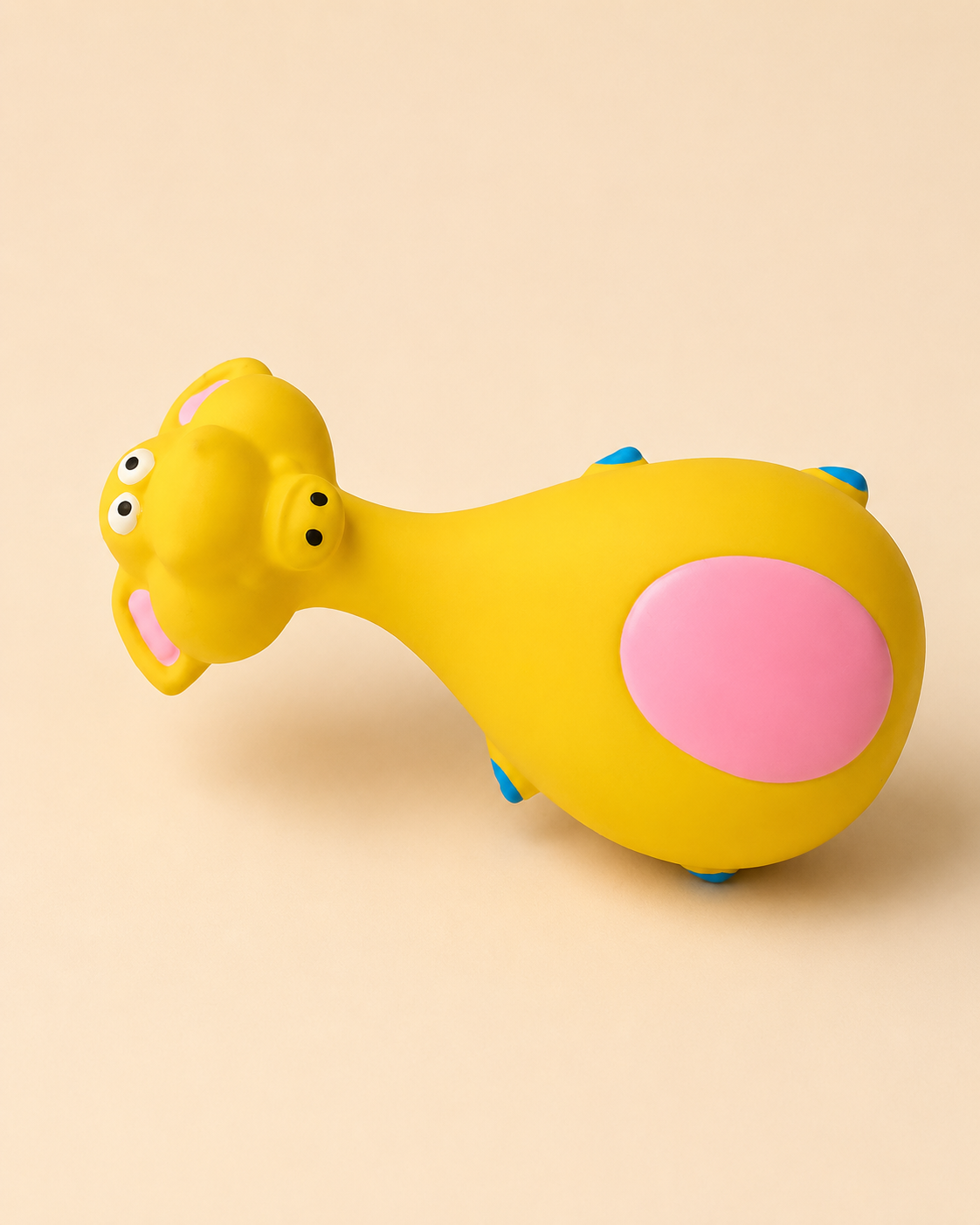 Happy Hippo Squeaky Toy — Soft Latex Play Pal