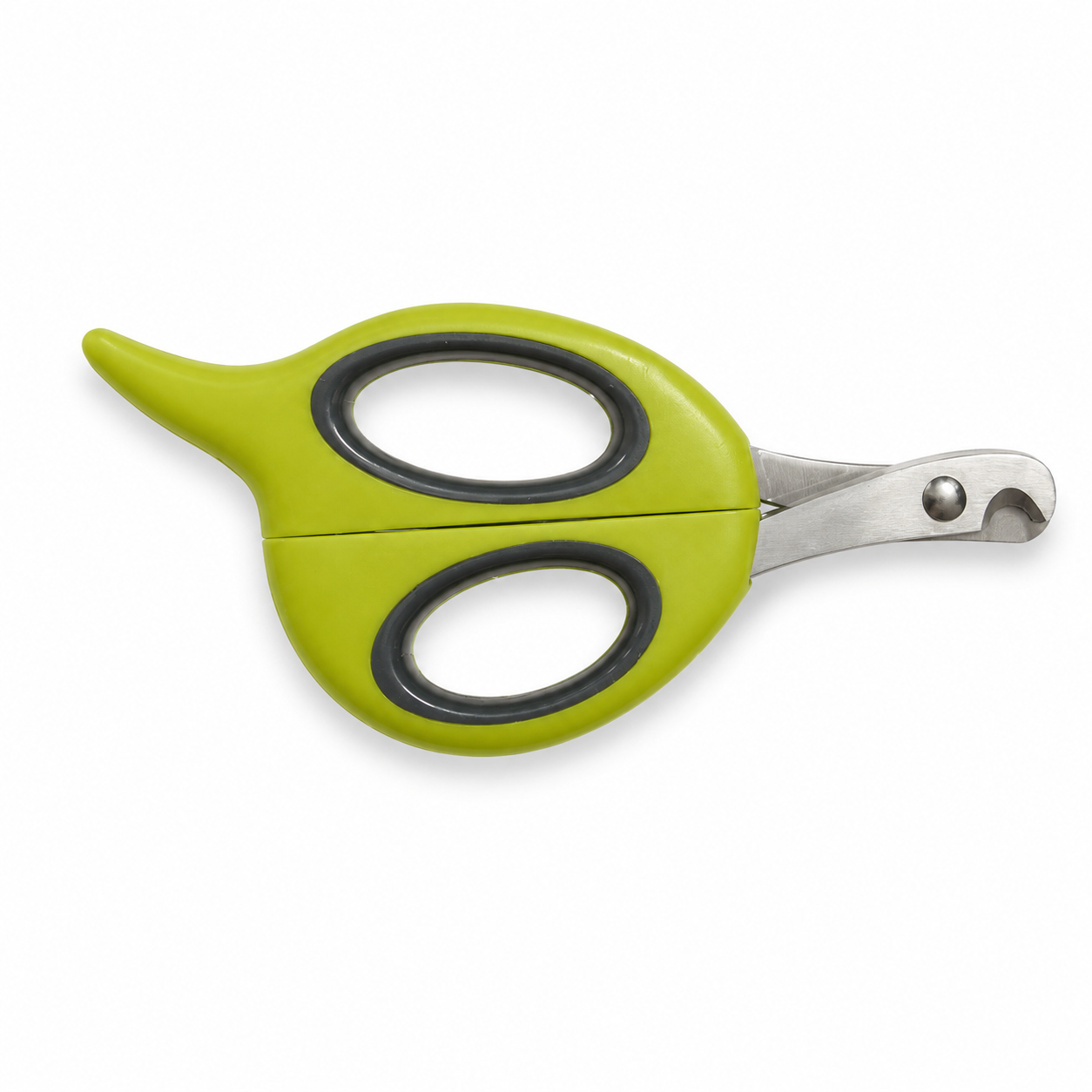 Precision Nail Scissors — Small Breed & Cat Claw Trimmer (Green)