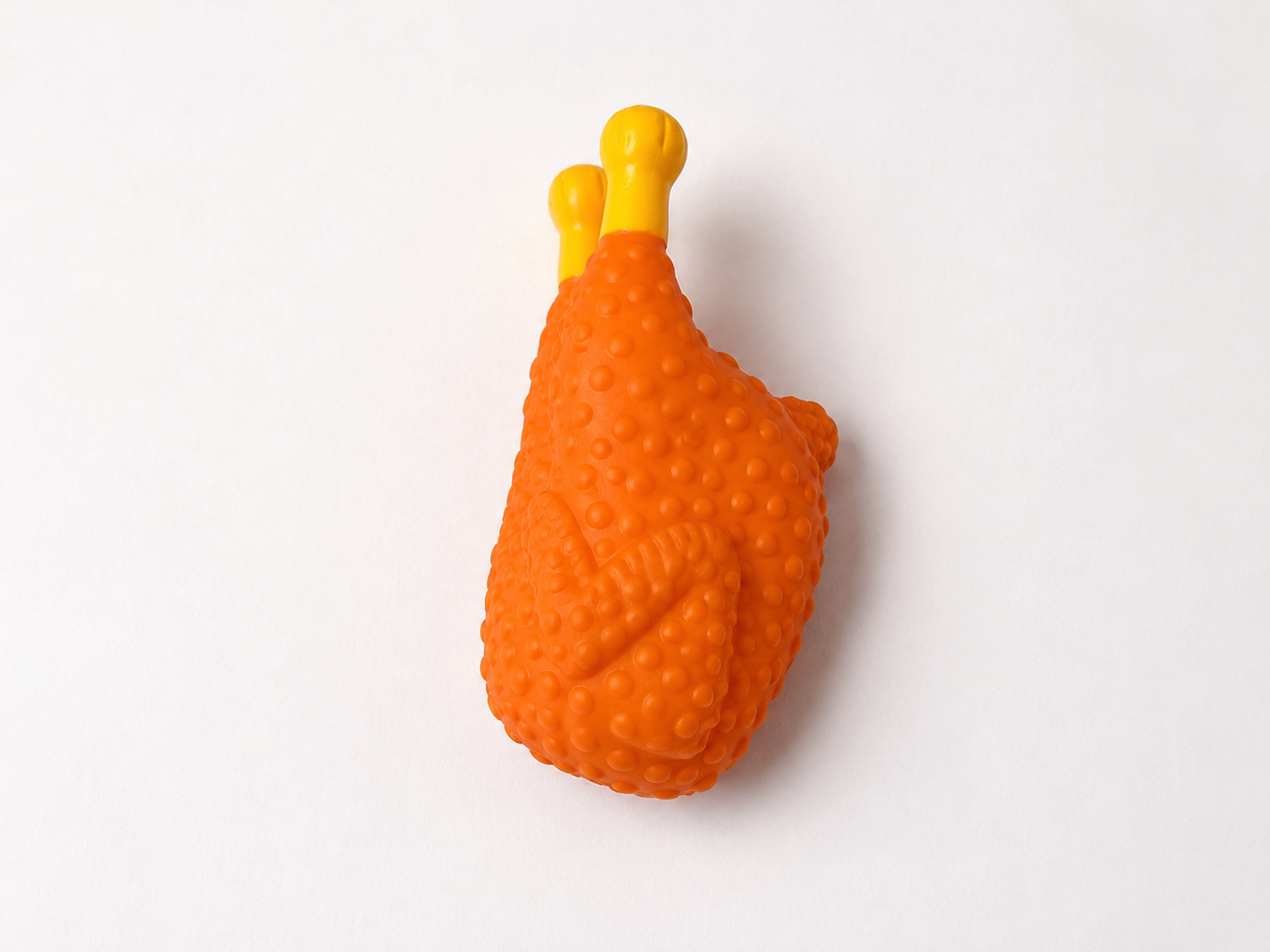 Roast Chicken Squeaky Toy — Textured Latex Chew